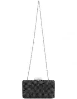 Olga Berg Natasha Black Ball Mesh Clutch OB5130 -Mocha shop 323136460 3 720x928