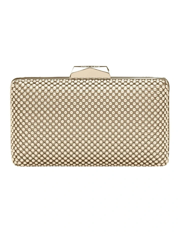 Olga Berg Natasha Gold Ball Mesh Clutch OB5130 3 Olga Berg Natasha Gold Ball Mesh Clutch OB5130