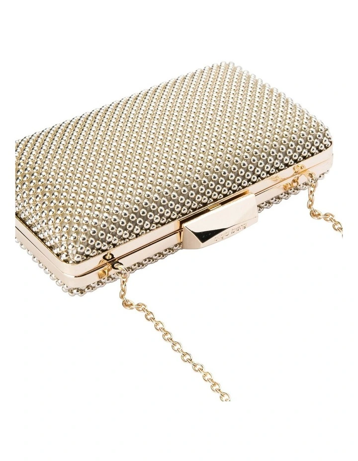 Olga Berg Natasha Gold Ball Mesh Clutch OB5130 6 Olga Berg Natasha Gold Ball Mesh Clutch OB5130 - Image 4