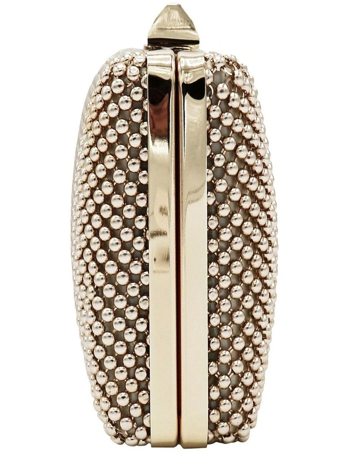 Olga Berg Natasha Gold Ball Mesh Clutch OB5130 8 Olga Berg Natasha Gold Ball Mesh Clutch OB5130 - Image 6