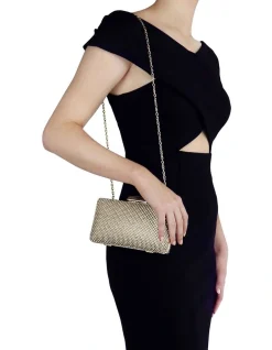 Olga Berg Natasha Gold Ball Mesh Clutch OB5130 15 Olga Berg Natasha Gold Ball Mesh Clutch OB5130 -Mocha shop 391770100 7 720x928