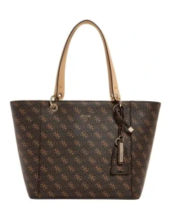 Guess Kamryn Black Tote Bag Brown
