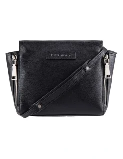 Status Anxiety The Ascendants Black Front Zip Crossbody Bag SA7223