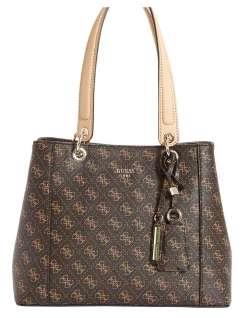 Guess Kamryn Brown Double Strap Tote Bag SG669136BRO