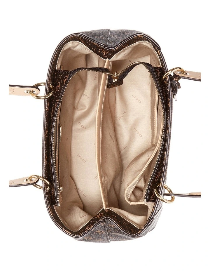 Guess Kamryn Brown Double Strap Tote Bag SG669136BRO 5 Guess Kamryn Brown Double Strap Tote Bag SG669136BRO - Image 3
