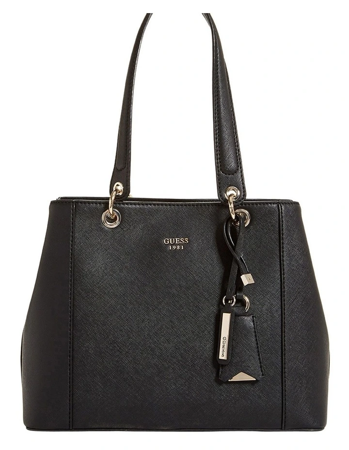 Guess Kamryn Black Double Strap Tote Bag VG669136BLA 3 Guess Kamryn Black Double Strap Tote Bag VG669136BLA