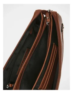 Wayne Cooper Tan Multi Gusset Crossbody Bag -Mocha shop 566893360 4 720x928