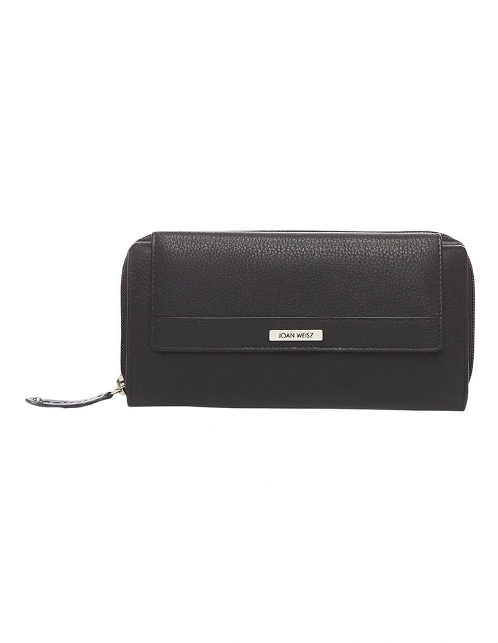 Joan Weisz Continental Black Zip Around Wallet 3 Joan Weisz Continental Black Zip Around Wallet