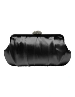 NINA Concord Bag In Black Satin