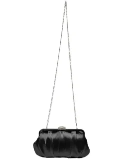NINA Concord Bag In Black Satin -Mocha shop 583020370 3 720x928