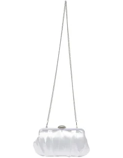 NINA Concord Bag In New Silver Satin -Mocha shop 583020550 3 1 720x928
