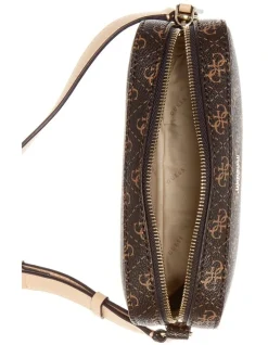 Guess Kamryn Brown Zip Top Crossbody Bag SG669112BRO -Mocha shop 620036920 3 720x928