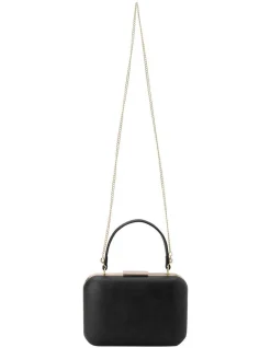 Olga Berg Ruby Black Top Handle Clutch OB4661 -Mocha shop 627232420 3 1 720x928