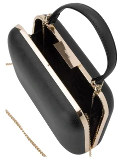 Olga Berg Ruby Black Top Handle Clutch OB4661 -Mocha shop 627232420 5 1 720x928