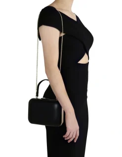 Olga Berg Ruby Black Top Handle Clutch OB4661 -Mocha shop 627232420 7 720x928