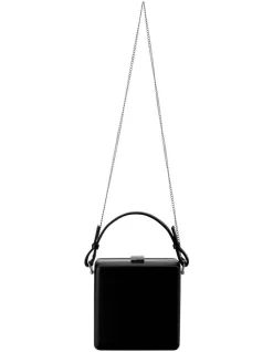 Olga Berg Ashley Black Top Handle Clutch OB4662 -Mocha shop 627232870 3 1 720x928