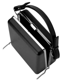 Olga Berg Ashley Black Top Handle Clutch OB4662 -Mocha shop 627232870 5 1 720x928