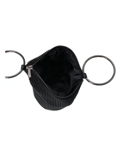 Olga Berg Bianca Black Top Handle Clutch OB5243 11 Olga Berg Bianca Black Top Handle Clutch OB5243 -Mocha shop 627243220 3 1 720x928