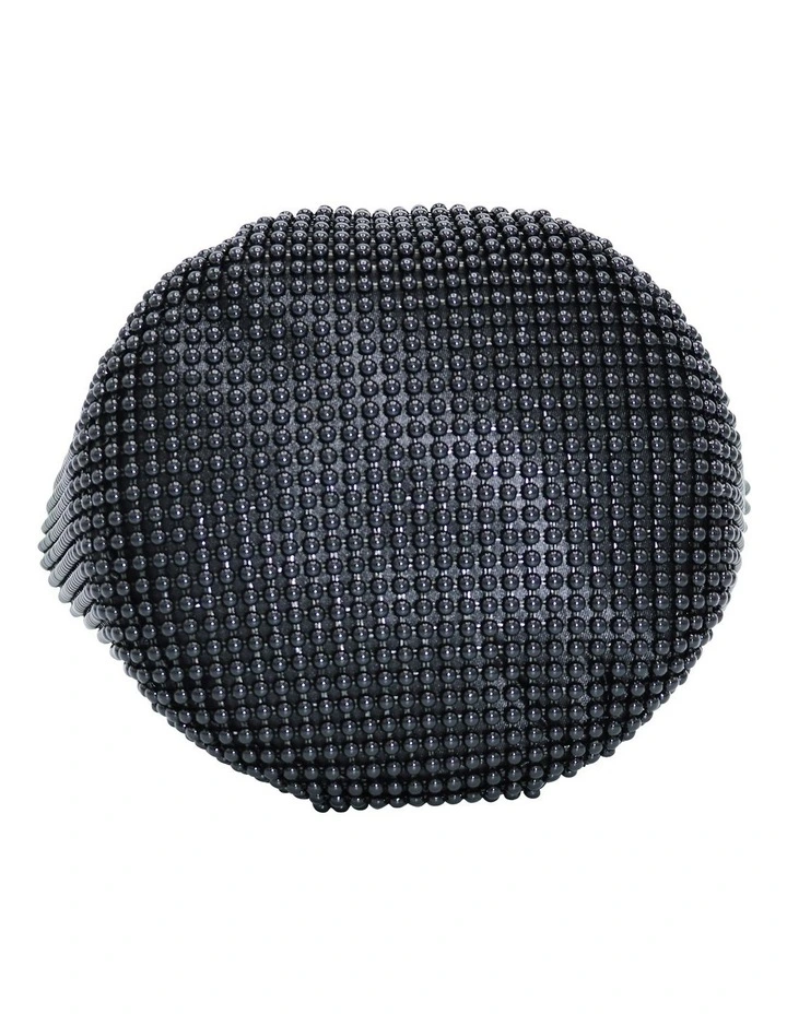 Olga Berg Bianca Black Top Handle Clutch OB5243 7 Olga Berg Bianca Black Top Handle Clutch OB5243 - Image 5