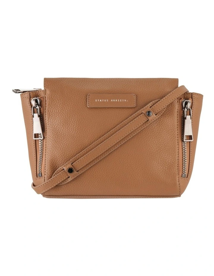 Status Anxiety The Ascendants Tan Zip Top Crossbody Bag SA7226 3 Status Anxiety The Ascendants Tan Zip Top Crossbody Bag SA7226