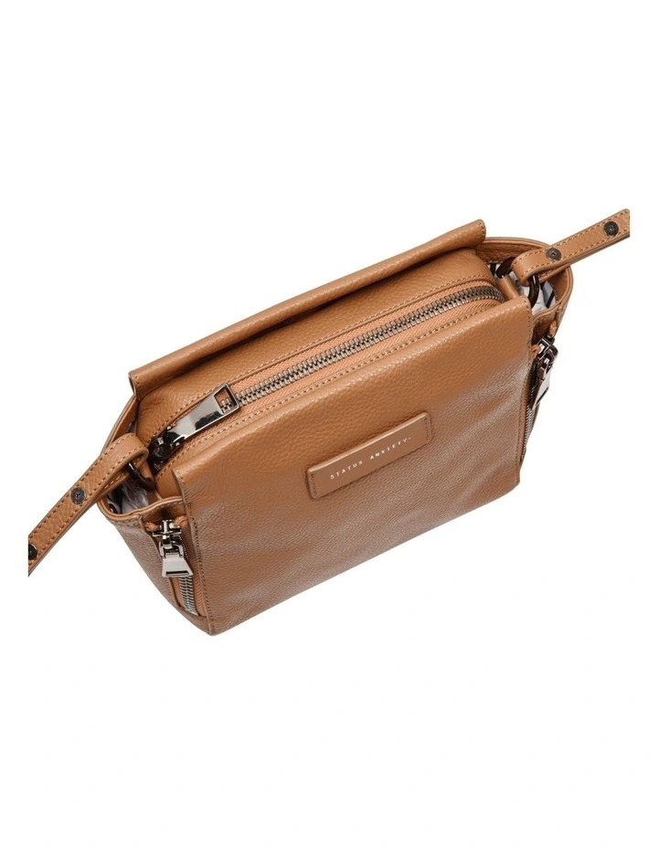Status Anxiety The Ascendants Tan Zip Top Crossbody Bag SA7226 4 Status Anxiety The Ascendants Tan Zip Top Crossbody Bag SA7226 - Image 2