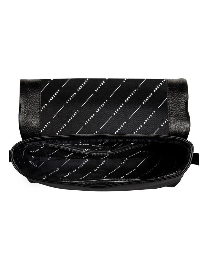 Status Anxiety Succumb Black Flap Over Crossbody Bag SA7641 6 Status Anxiety Succumb Black Flap Over Crossbody Bag SA7641 - Image 4
