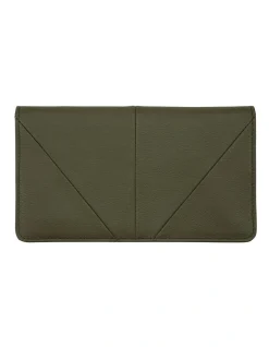 Status Anxiety Triple Threat Green Leather Bifold Wallet SA1405
