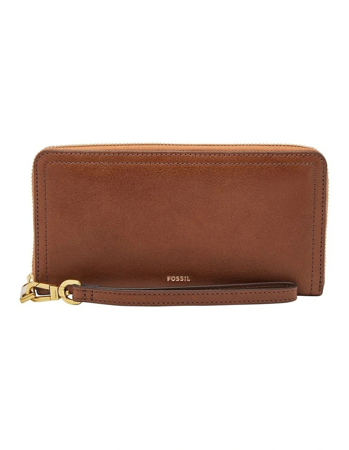Fossil Logan Brown Zip Around Wallet 3 Fossil Logan Brown Zip Around Wallet