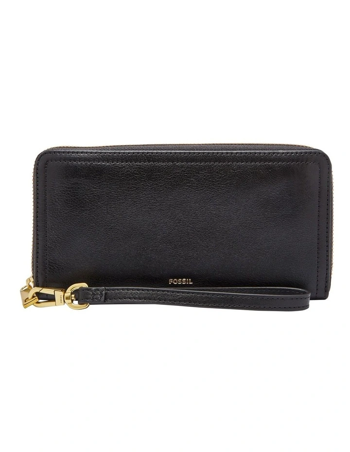 Fossil Logan Black Zip Around Wallet 3 Fossil Logan Black Zip Around Wallet