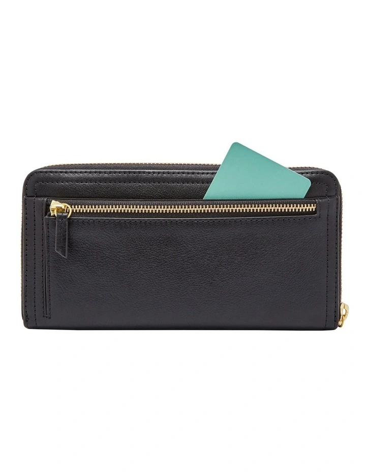 Fossil Logan Black Zip Around Wallet 5 Fossil Logan Black Zip Around Wallet - Image 3
