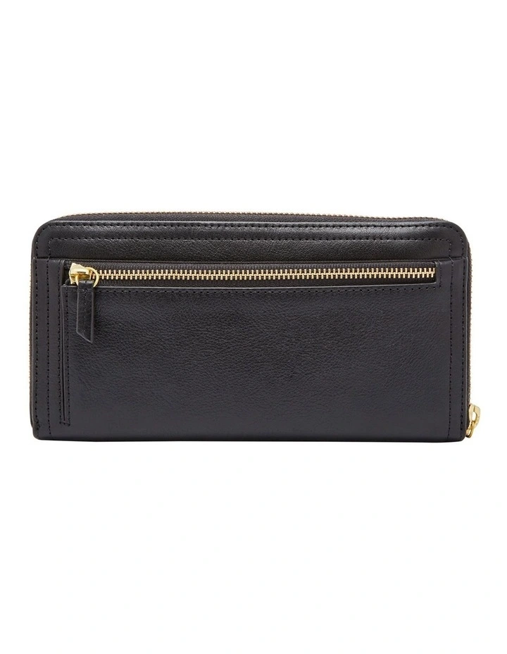 Fossil Logan Black Zip Around Wallet 6 Fossil Logan Black Zip Around Wallet - Image 4