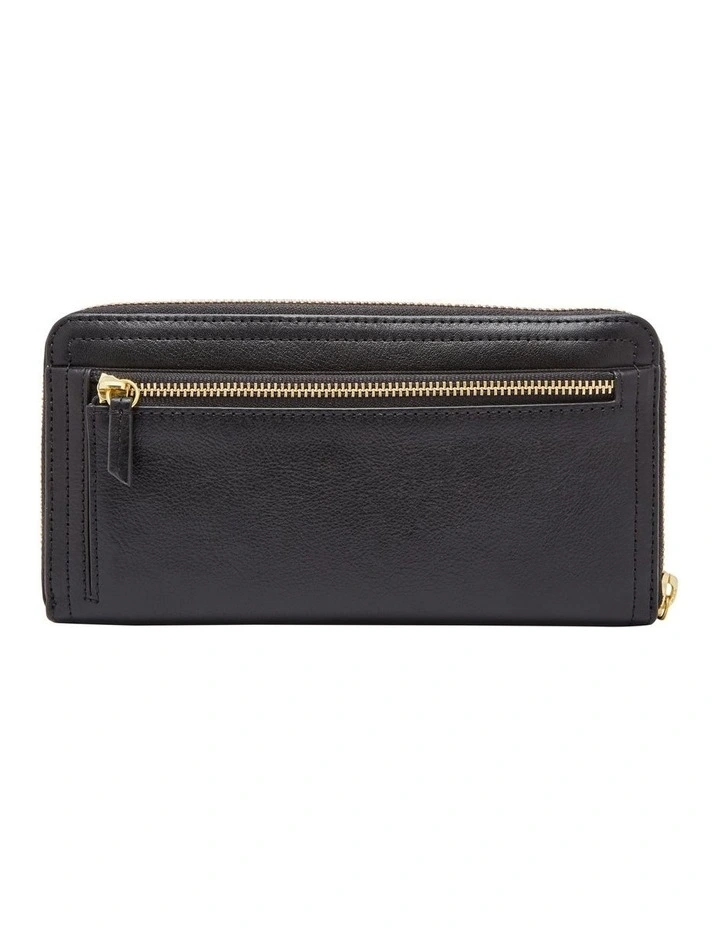 Fossil Logan Black Zip Around Wallet 7 Fossil Logan Black Zip Around Wallet - Image 5