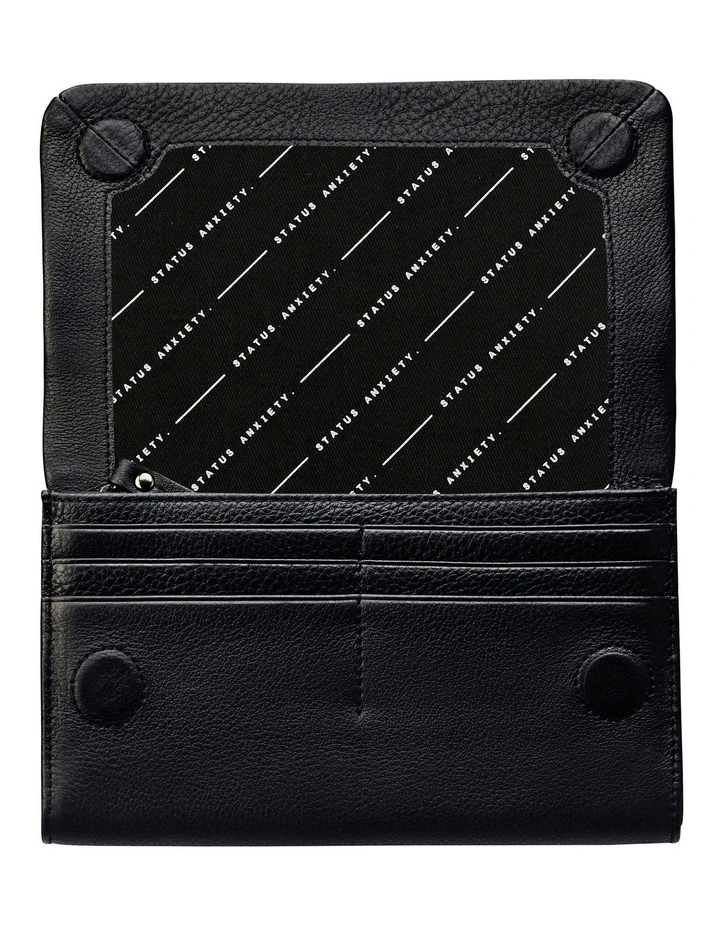 Status Anxiety Remnant Black Flap Over Wallet SA1471 5 Status Anxiety Remnant Black Flap Over Wallet SA1471 - Image 3