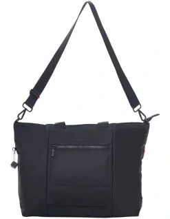 Hedgren Swing Black Zip Top Tote Bag HITC05.003