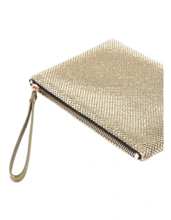 Olga Berg Selena Gold Zip Top Clutch Bag OB5258 9 Olga Berg Selena Gold Zip Top Clutch Bag OB5258 -Mocha shop 707293360 3 720x928