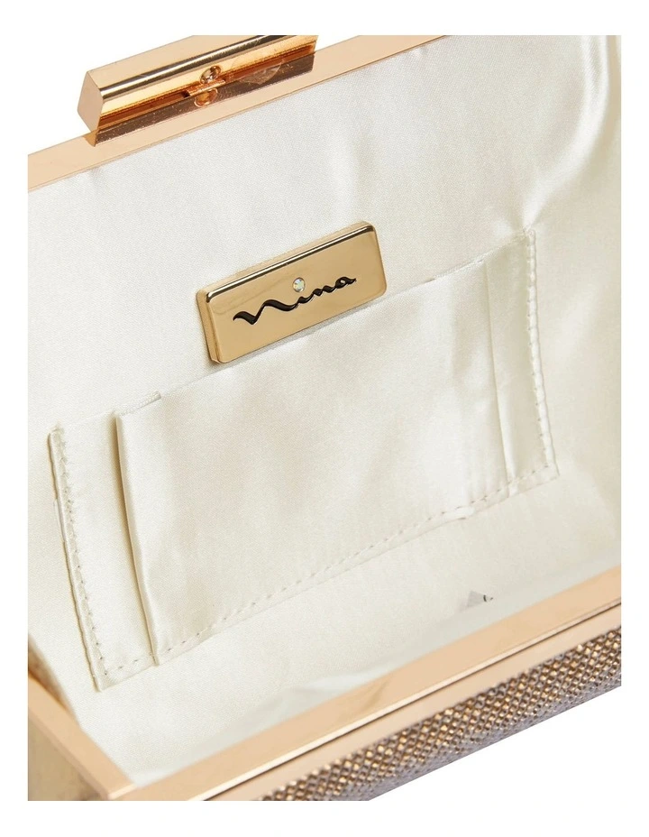 NINA Winslet Gold Beaded Clutch 4 NINA Winslet Gold Beaded Clutch - Image 2