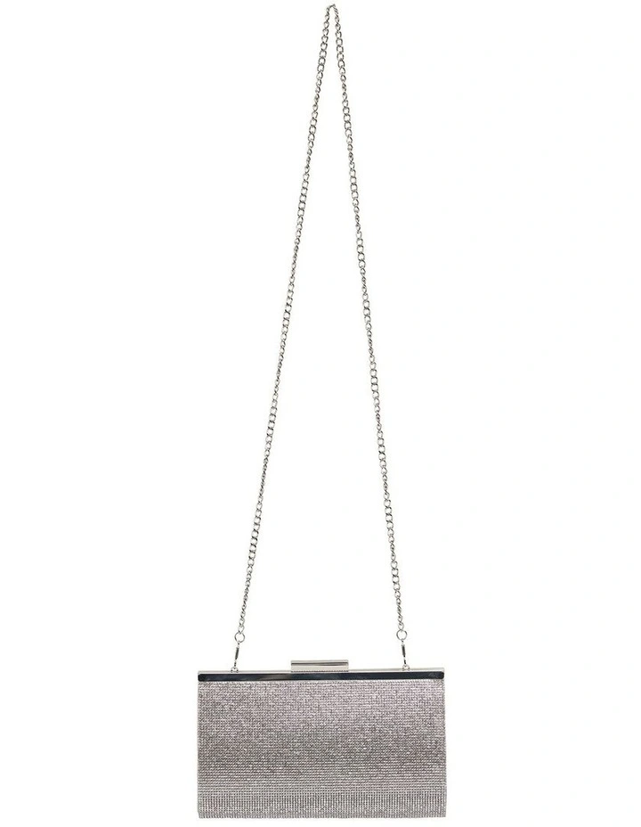 NINA Winslet Silver Beaded Clutch 4 NINA Winslet Silver Beaded Clutch - Image 2