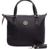 Tommy Hilfiger Poppy Small Zip Top Tote Bag In Black AW0AW04361_002 -Mocha shop 741785230 1 720x928