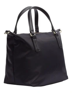 Tommy Hilfiger Poppy Small Zip Top Tote Bag In Black AW0AW04361_002 -Mocha shop 741785230 3 720x928