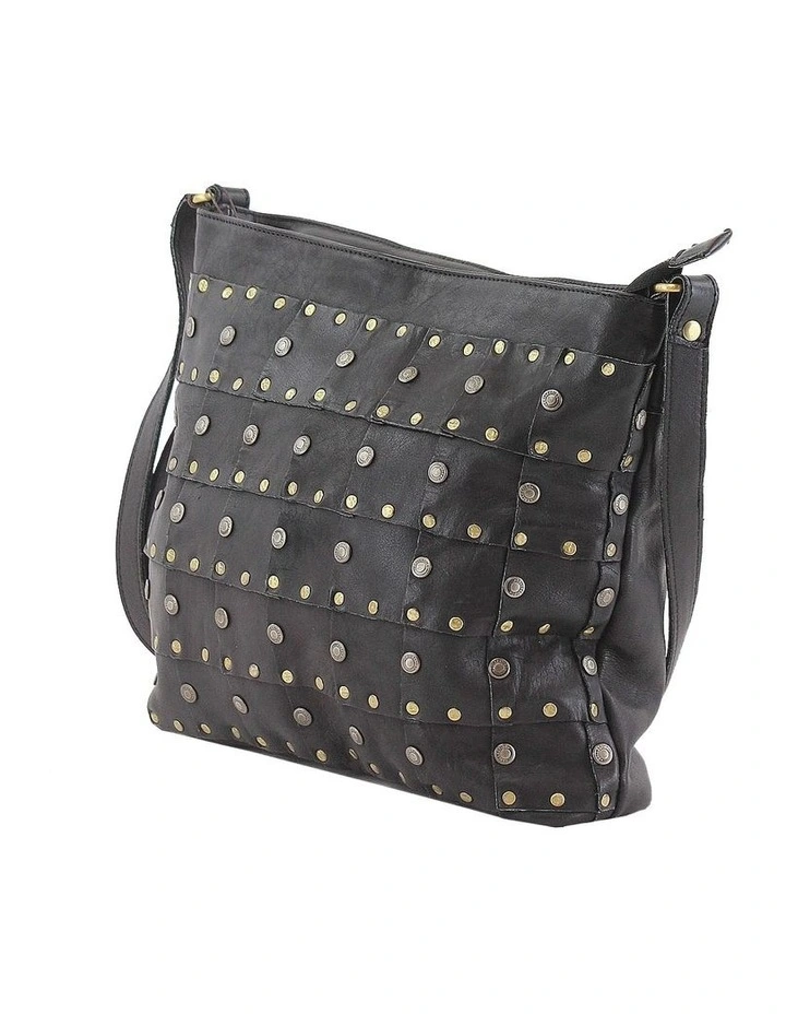 Prairie PRM206 Rivet Zip Top Crossbody Bag 4 Prairie PRM206 Rivet Zip Top Crossbody Bag - Image 2