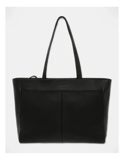 Trent Nathan Venice Black Double Handle Tote Bag