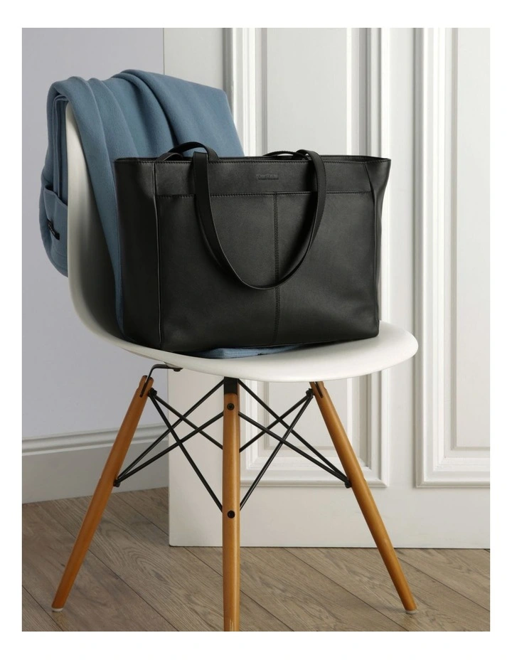 Trent Nathan Venice Black Double Handle Tote Bag 7 Trent Nathan Venice Black Double Handle Tote Bag - Image 5
