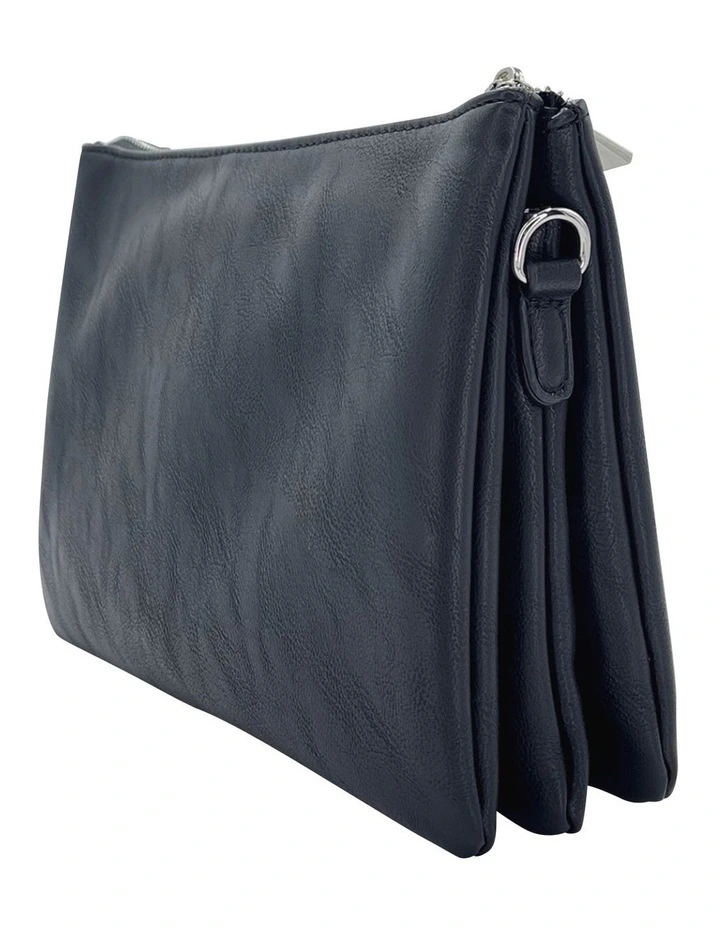 Mocha Triple Jessie Crossbody Bag Black/Silver 5 Mocha Triple Jessie Crossbody Bag Black/Silver - Image 3