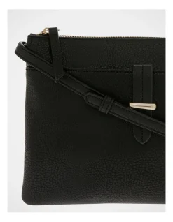 Piper Lara Black Zip Top Crossbody Bag -Mocha shop 759206440 3 1 720x928