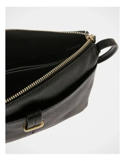 Piper Lara Black Zip Top Crossbody Bag -Mocha shop 759206440 4 1 720x928