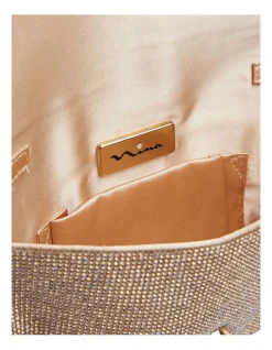 NINA Kimora Gold Crystal Bag 9 NINA Kimora Gold Crystal Bag -Mocha shop 779045410 4 720x928
