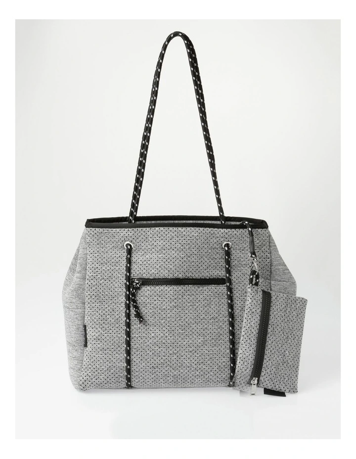 Piper Positano Grey Marle Top Handle Tote Bag 3 Piper Positano Grey Marle Top Handle Tote Bag