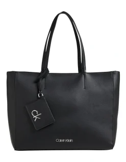 Calvin Klein Black Double Handle Tote Bag K60K606664_BAX