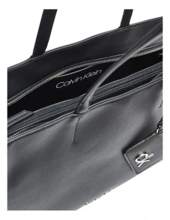 Calvin Klein Black Double Handle Tote Bag K60K606664_BAX -Mocha shop 799648390 5 720x928