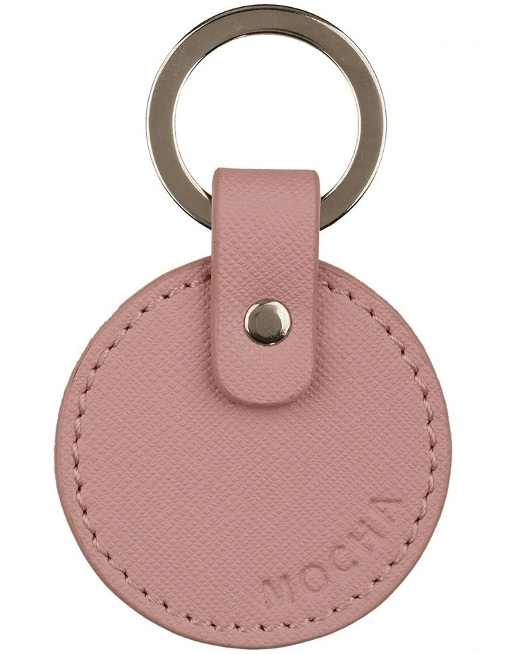 Mocha Jane Leather Key Ring Rose 3 Mocha Jane Leather Key Ring Rose